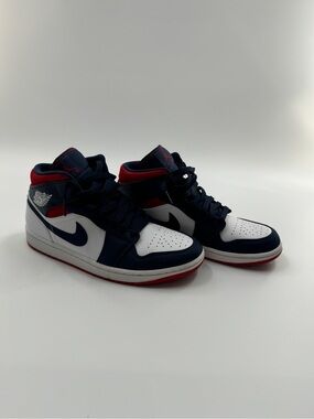 Nike Air Jordan 1 Mid USA Sneakers – Men’s 9.5 Authentic